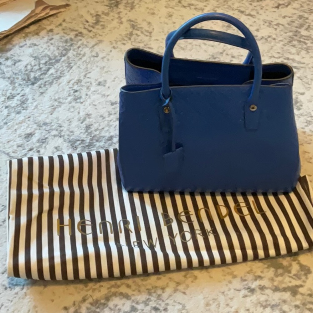 Henri Bendel embossed tote